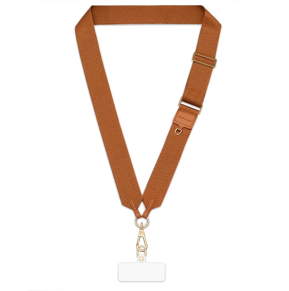 Tan Utility Phone Crossbody Strap