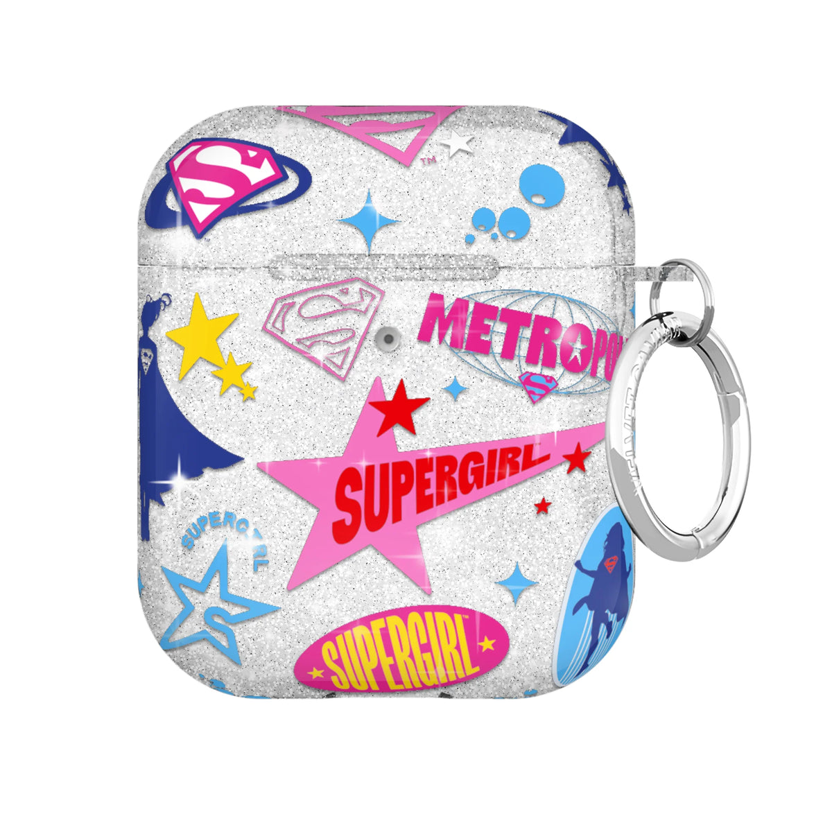 Supergirl Krypto Glitter AirPod Case